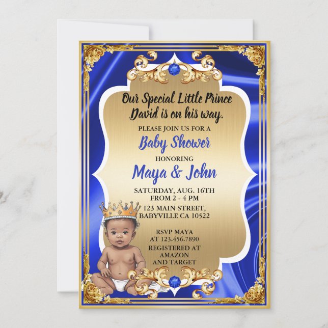 Tono de piel más oscura de la invitación real de B (Anverso)