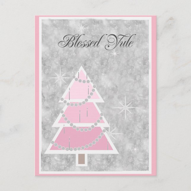 Tono rosa, tarjetas de Yule (Anverso)