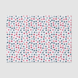 Tonos azul y rosa polka puntos papel de tejido