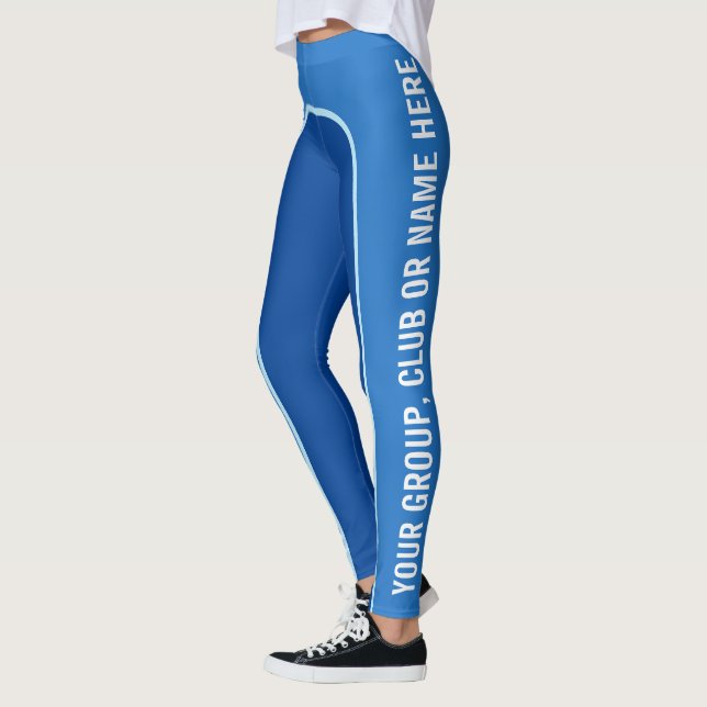 Tonos azules Leggings nombradas adaptables (Izquierda)