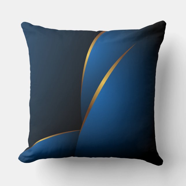 Tonos clásicos de almohada azul y dorada (Anverso)