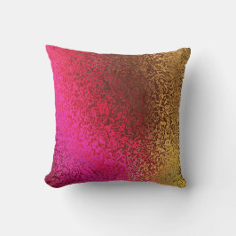 Tonos de almohada de patrón rosa y dorado