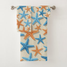 TONOS DE AZUL Y NARANJA ESTRELLA DE MAR TROPICAL