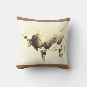 tonos de la sepia de la almohada del arte de la