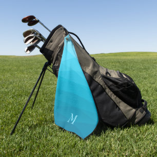 Tonos de la toalla de golf de la polígona azul