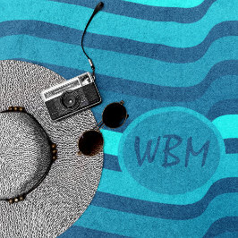 Tonos de Monograma personalizado de la toalla de p