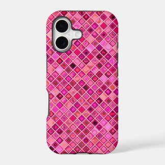 Tonos De Mosaico Oscuro De Color Rosa