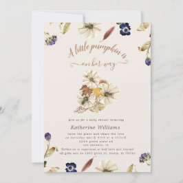 tonos de otoño calabaza invitación a la ducha de b