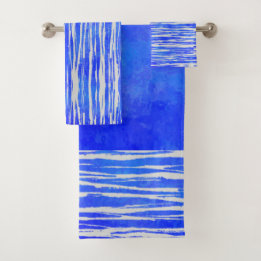 Tonos de patrón rayado blanco y azul