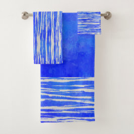 Tonos de patrón rayado blanco y azul