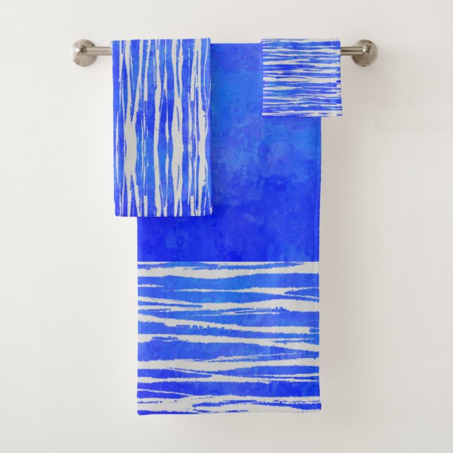 Tonos de patrón rayado blanco y azul (In situ)