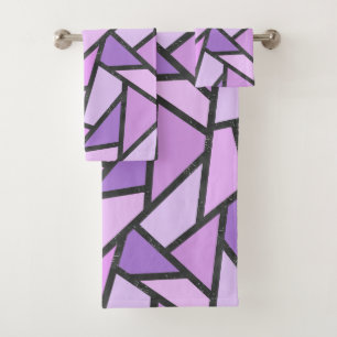 Tonos de vidrio manchado de lilas
