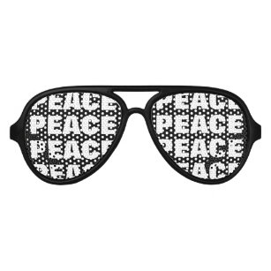 Tonos fiestas de la paz   gafas de sol negras Pers