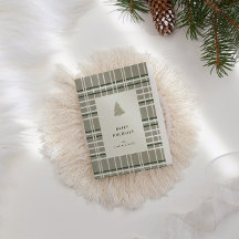 Tonos neutrales con tarjeta de vacaciones plegada 