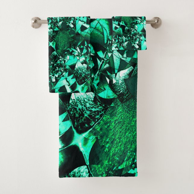 Tonos verdes brillantes y similares al relieve (In situ)