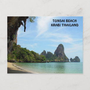 Tonsai Beach Krabi, postal de Tailandia
