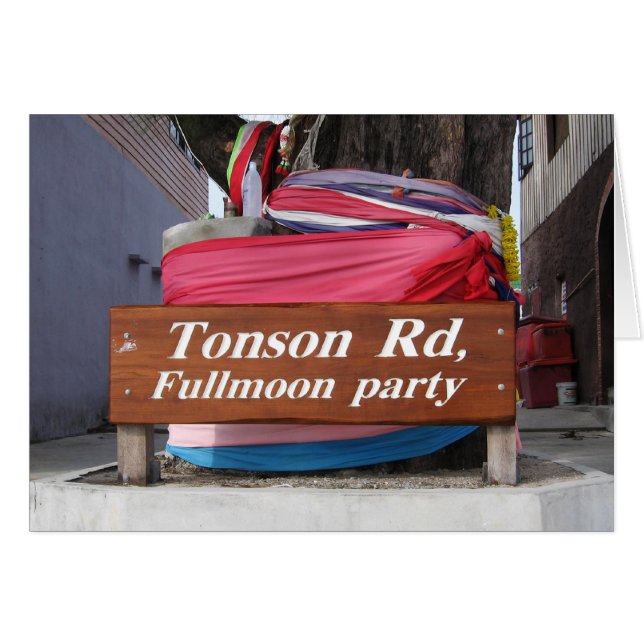 Tonson Rd. Fiesta de la luna de miel, Koh Phangan, (Anverso (Horizontal))