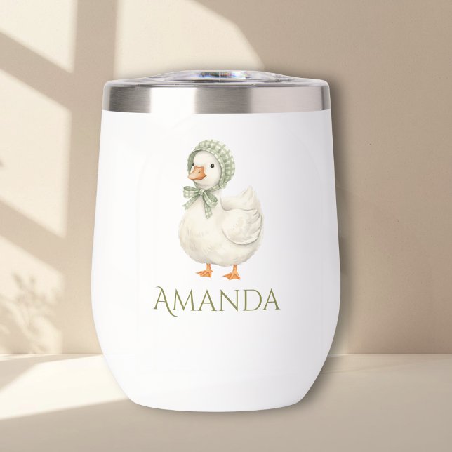 Tonta Gansa Daisy Sage Verde Neutral Ducha de Bebe (Subido por el creador)