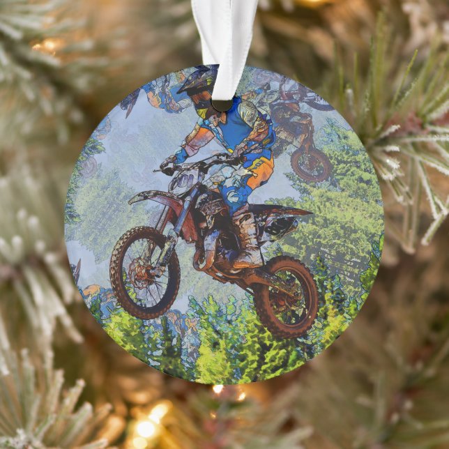 Tontos en bicicleta de tierra - Ornamento de los m (Árbol)