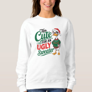 Too Cute for an Ugly Sweater Holiday Duck