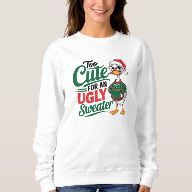 Too Cute for an Ugly Sweater Holiday Duck  (Anverso)