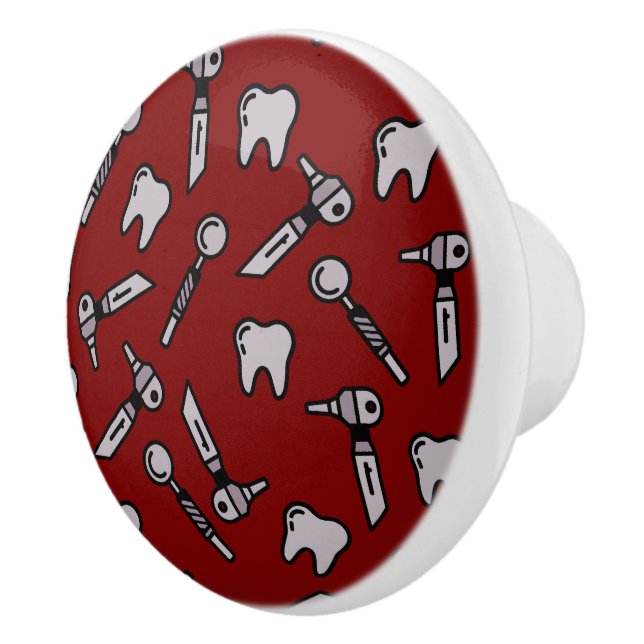 Tooth Be Told | Burgundy Pomo de Cerámica Dental (Derecha)