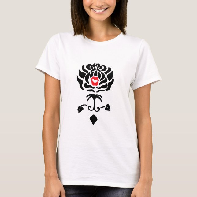 Top Corto Black Rose Fleur de Kiss (Anverso)