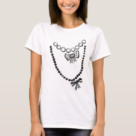 Top Corto con Collares Trompe L'oeil
