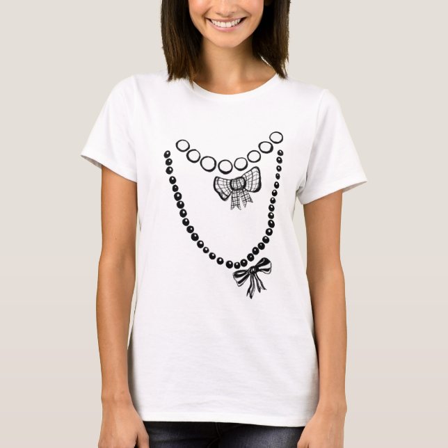Top Corto con Collares Trompe L'oeil (Anverso)