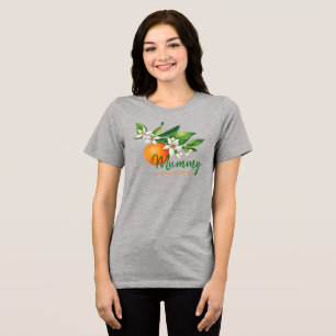 Top Corto Gris Anuncio de Embarazo de Mamá Citrus 
