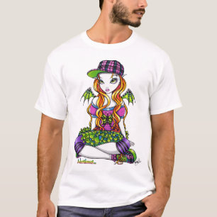 Top de hadas del arte del arco iris del Punky de