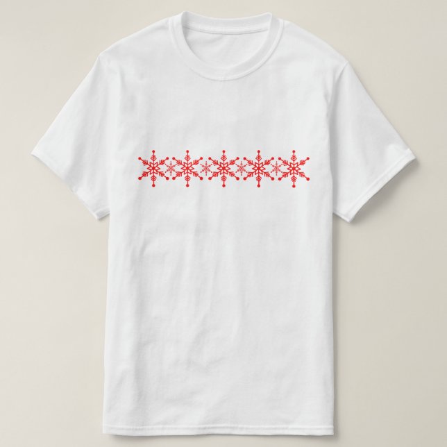 Top de la fiesta de Snowflake con estampado (Diseño del anverso)