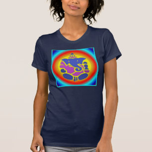 Top de la mandala del arco iris de Ganesha