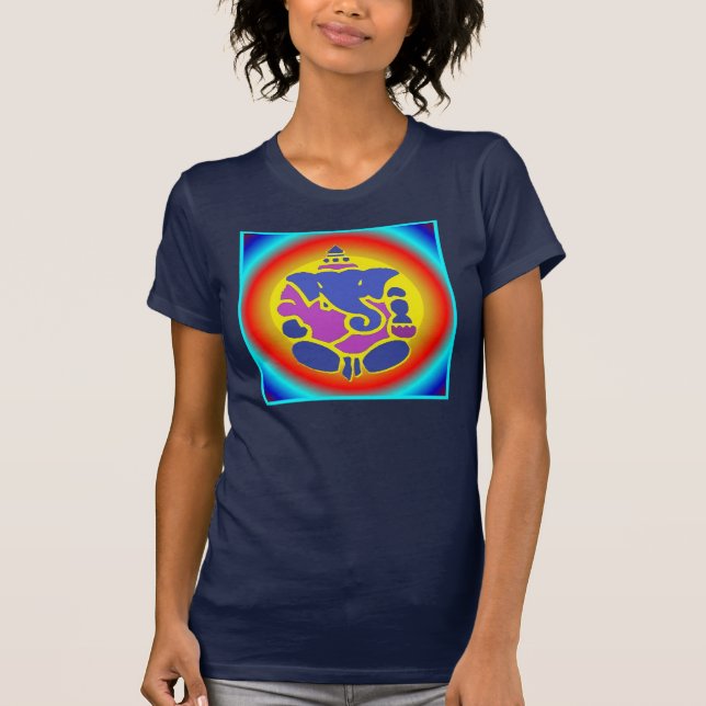 Top de la mandala del arco iris de Ganesha (Anverso)