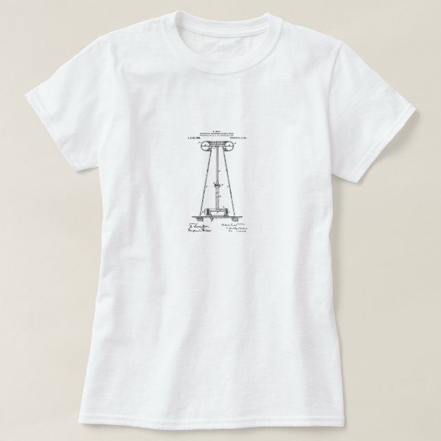 Top de la patente de Nikola Tesla (Diseño del anverso)
