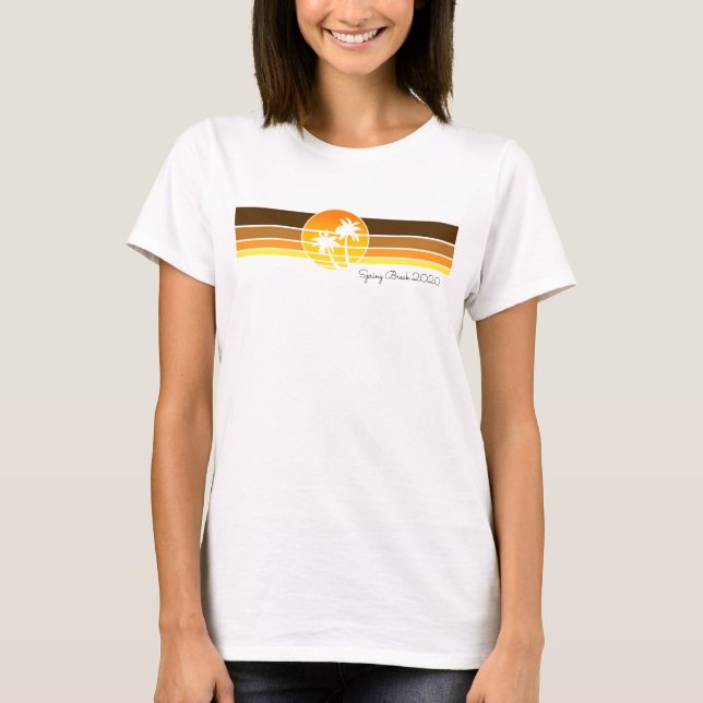 Top de las damas del tema de la playa (Anverso)