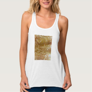 Top de tanque con brillo dorado