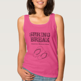 top de tanques Spring Break personalizado con zapa