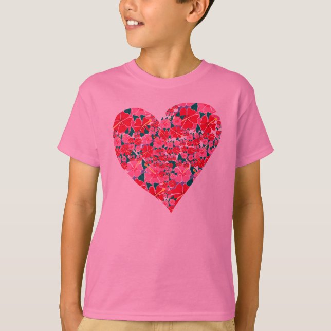 Top del arte: Corazón lindo del hibisco (Anverso)