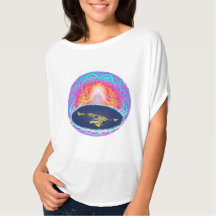 Top del círculo de Flowy de YHWH CreationWomen