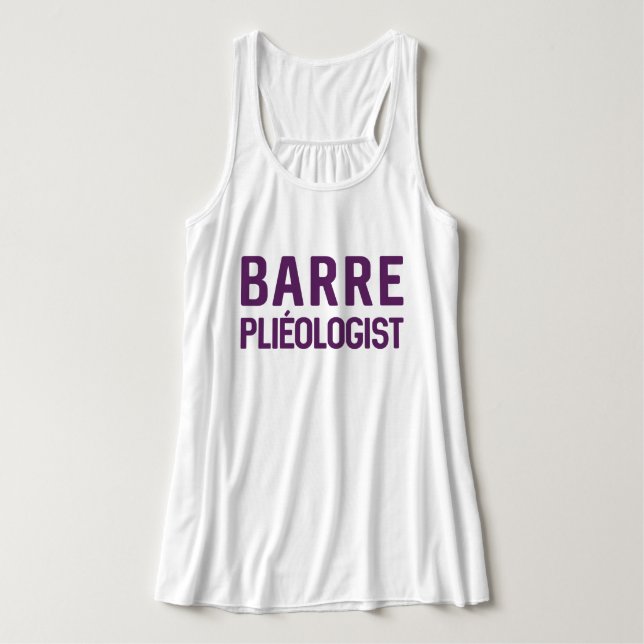 Top del entrenamiento de la BARRA de Pliéologist (Diseño del anverso)