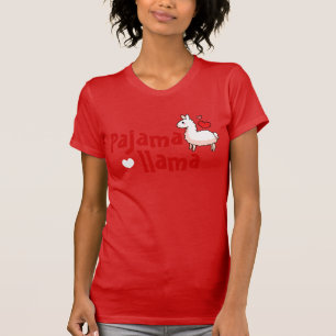 Top del pijama de la llama del pijama
