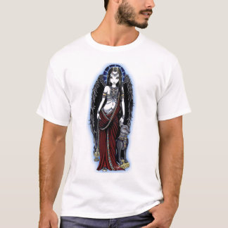 Top egipcio del arte de Bastet del ángel de