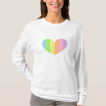 Top en colores pastel del pijama del corazón