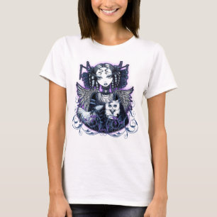 Top gótico del ángel del gato persa de Elizabeth