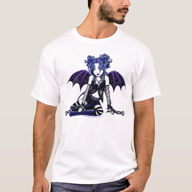 Top gótico encadenado azul del Faery (Anverso)