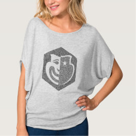 Top grabado al agua fuerte hexágono del logotipo