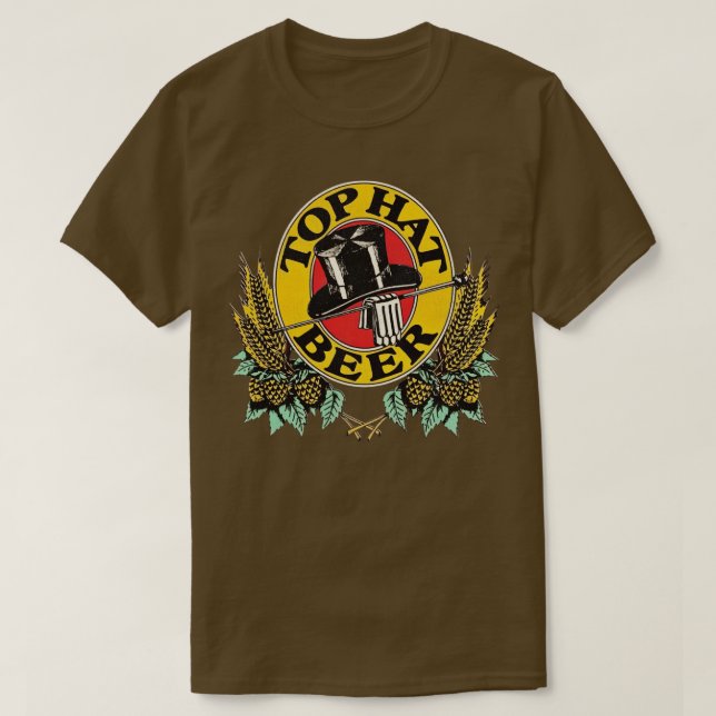 Top Hat Beer Retro Defunción Breweriana (Diseño del anverso)