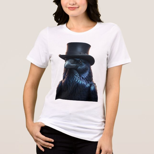 Top Hat Blackbird The Raven Tshirt (Anverso)