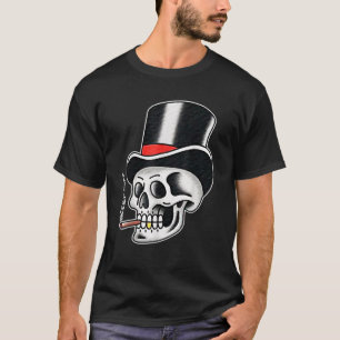 Top Hat Skull Gentleman Magician Tradicional Tatto